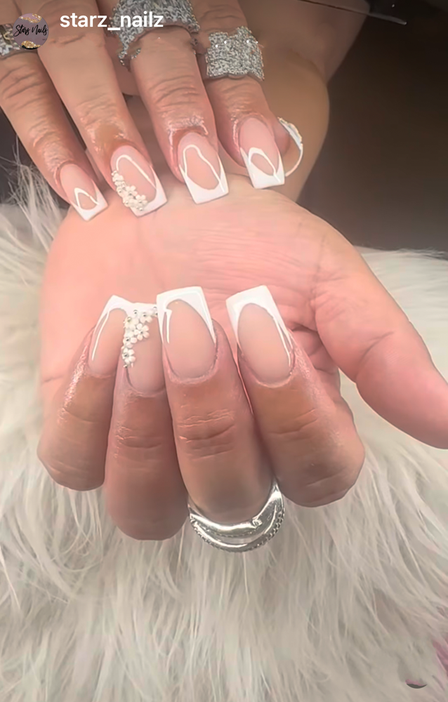 French Nail Design at Stars Nails in Fort Worth, TX