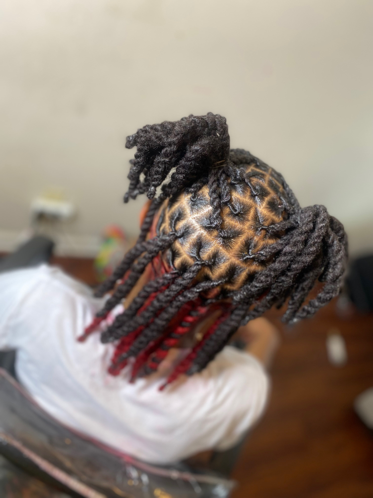 Partial Colouring w/ Dye at Loc’d Em Up By Kaee in Mobile, AL