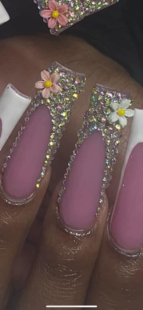 Long Rhinestone Frenchies