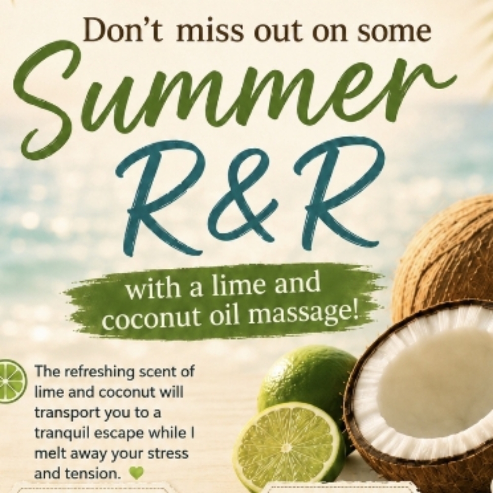 Lime Coconut Swedish Massage at Monica Goss in Lubbock, TX