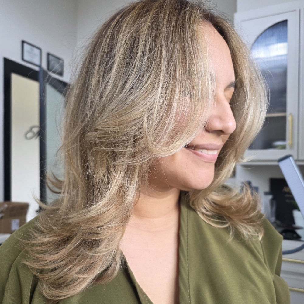 Max Blonding Transformation at The Perfect Canvas Hair Salon in Katy, TX