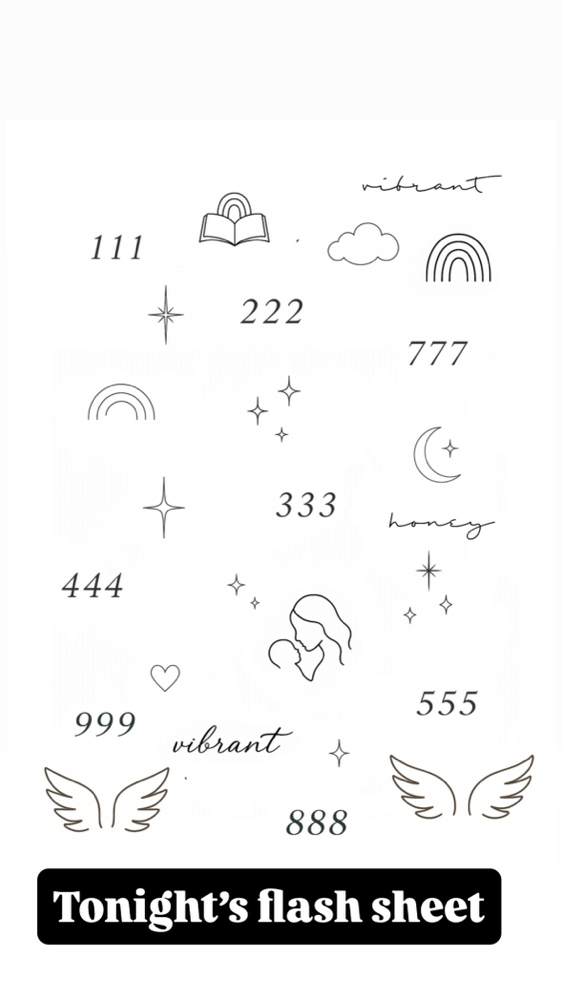Flash Tattoo Sheet