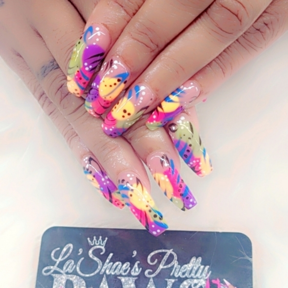 Acrylic Fill Long at LaShaea's Pretty Paws in Canton, OH