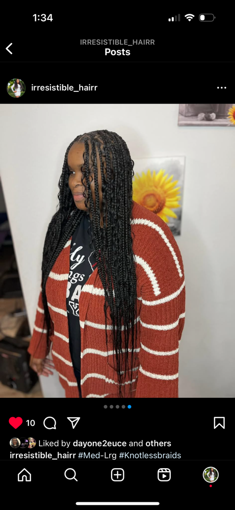 Large Knotless (boho)