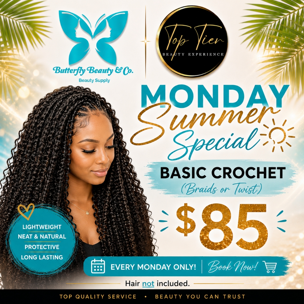 Summer Special MONDAY ONLY at Top Tier Beauty Experience in Cincinnati, OH