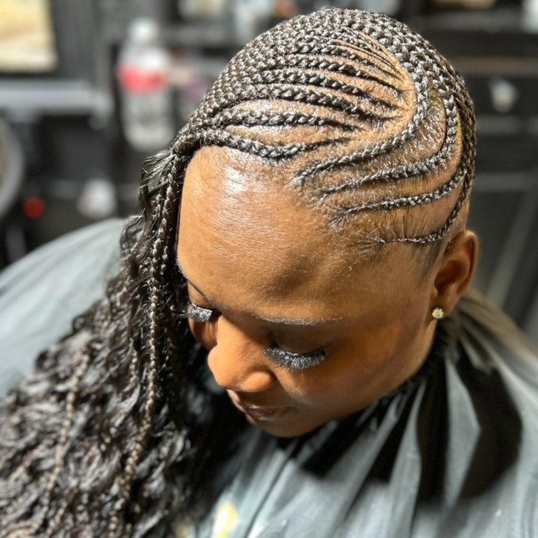 Lemonade Braid Style at BeYoutiful Beauty Barr in Houston, TX
