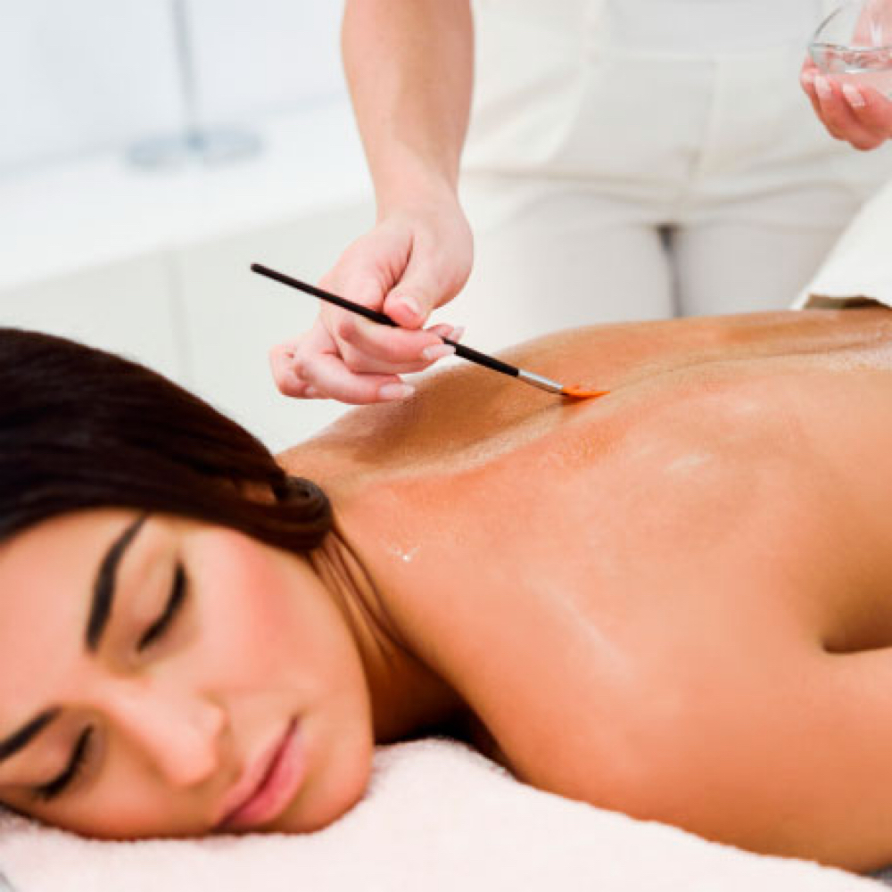 Back treatment at Gloss N Bare Studio in Midvale, UT