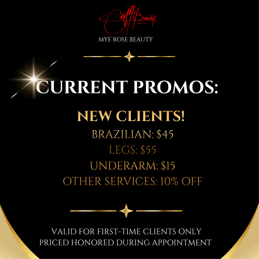 CURRENT PROMOTION! at MYE Rose Beauty in Brooklyn, NY