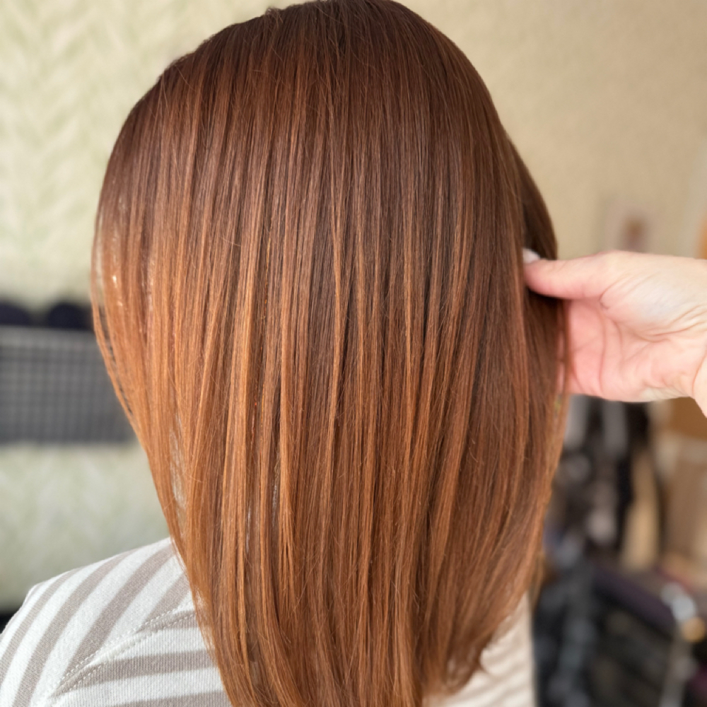 Root Color W/ Full Highlight at Lumi Salon Studio in Locust Grove, VA