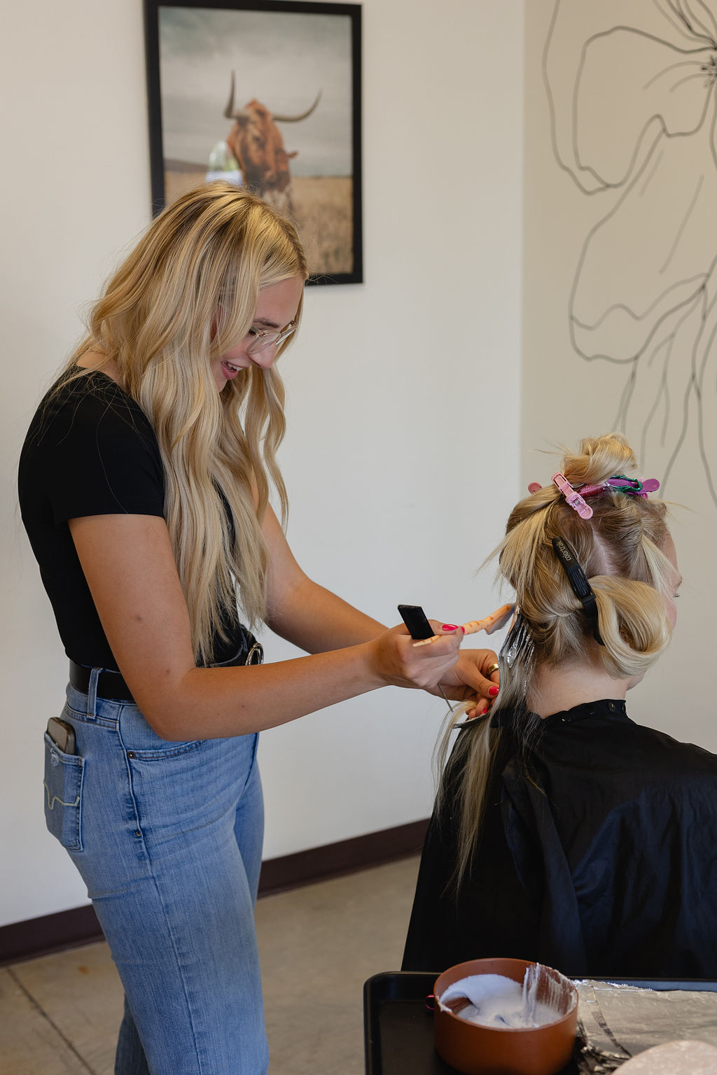 Partial Custom Color at Wild Soul Beauty bar in Creswell, OR