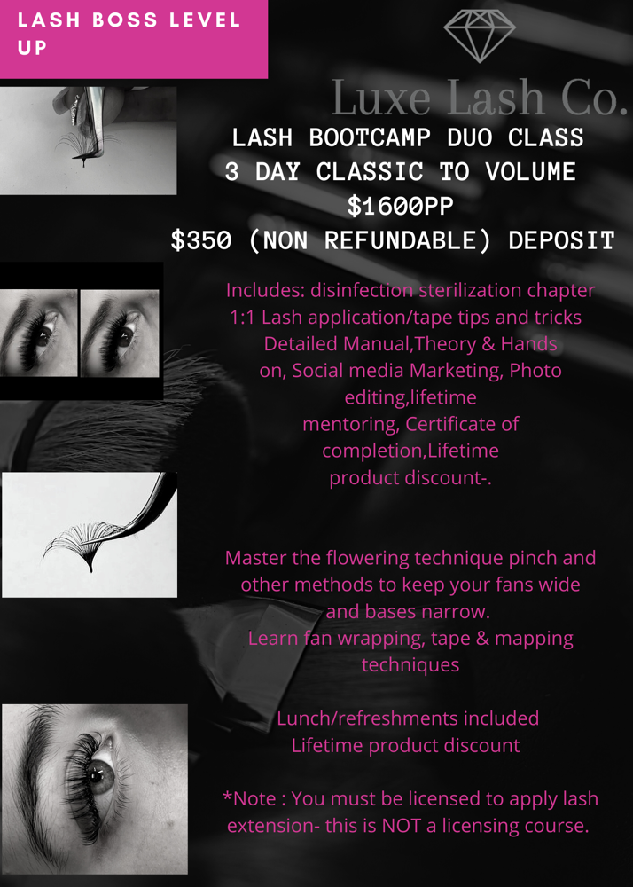 4 day Lash bootcamp!