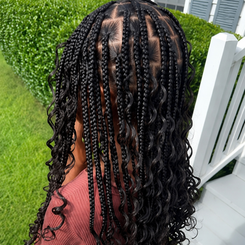 Kids Boho Knotless at Jay’s Fades & Braids in Fort Scott, KS
