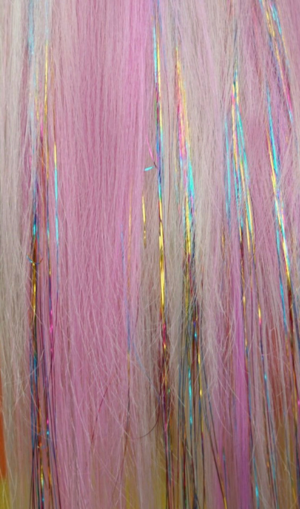 Tinsel hair extensions