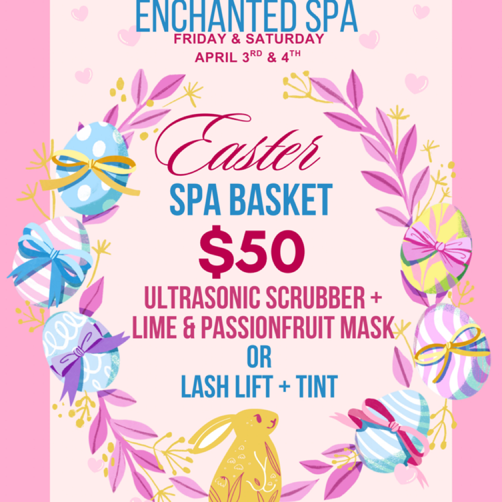 Easter Spa Basket at Enchanted Spa in China grove, TX