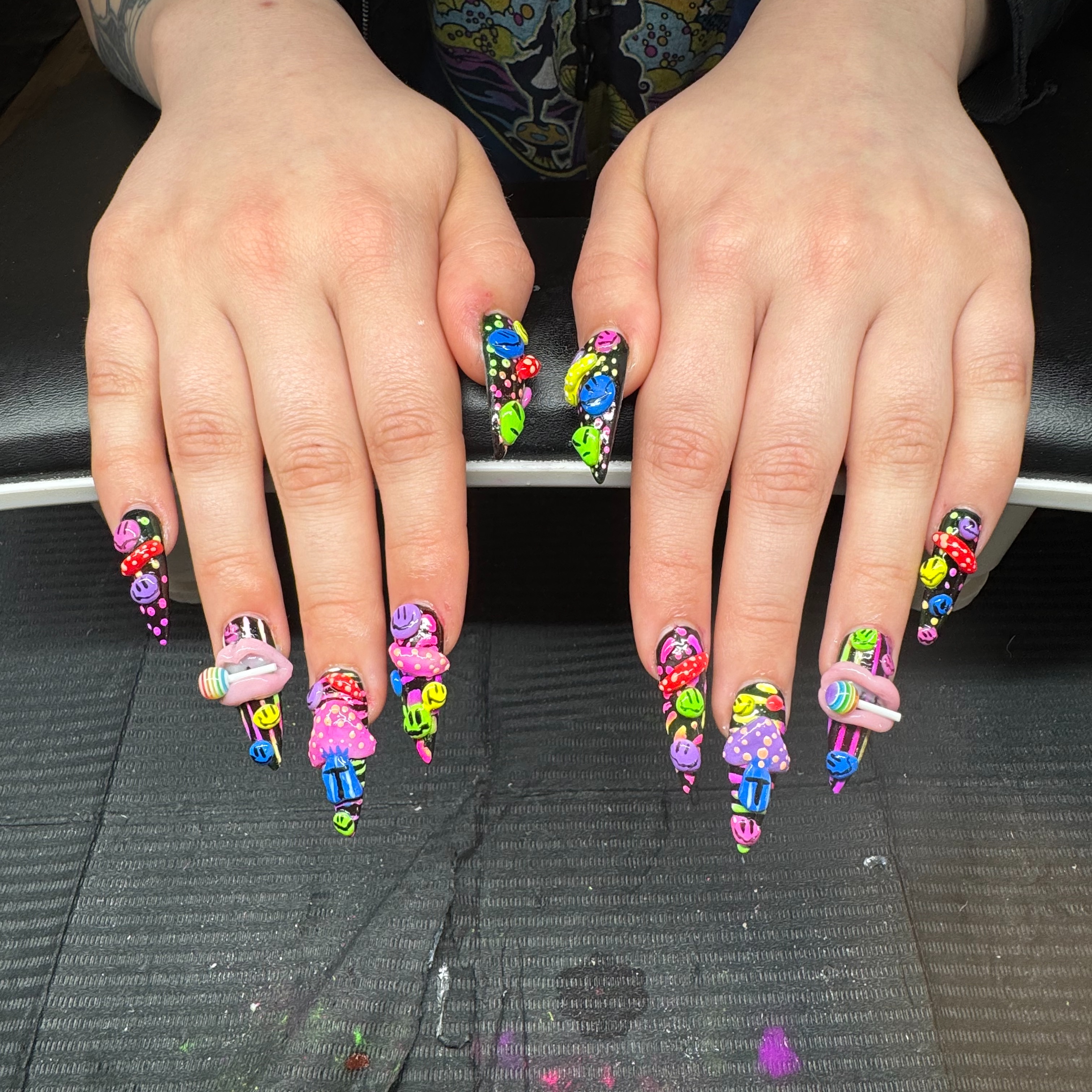 Custom Complex designs at Obsidian Nail Studio in Brainerd, MN