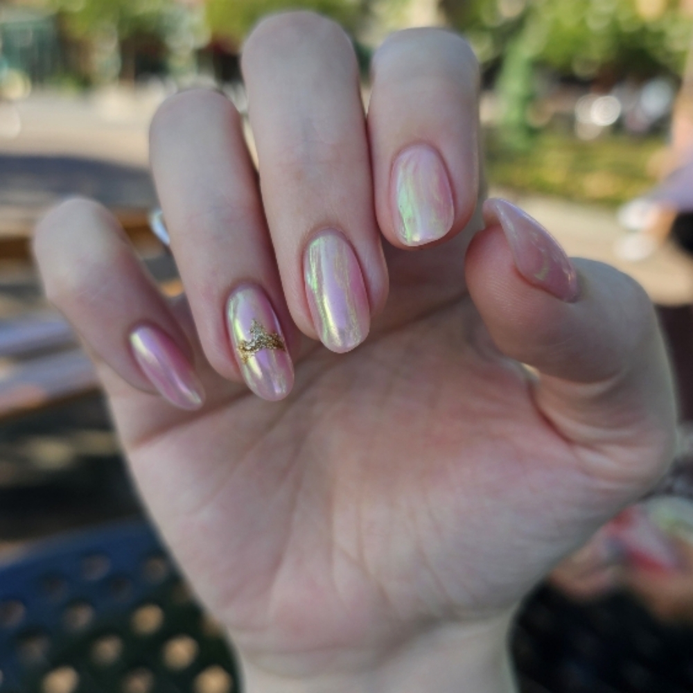 Full Chrome Finish at Luster Nail Studio in Phoenixville, PA