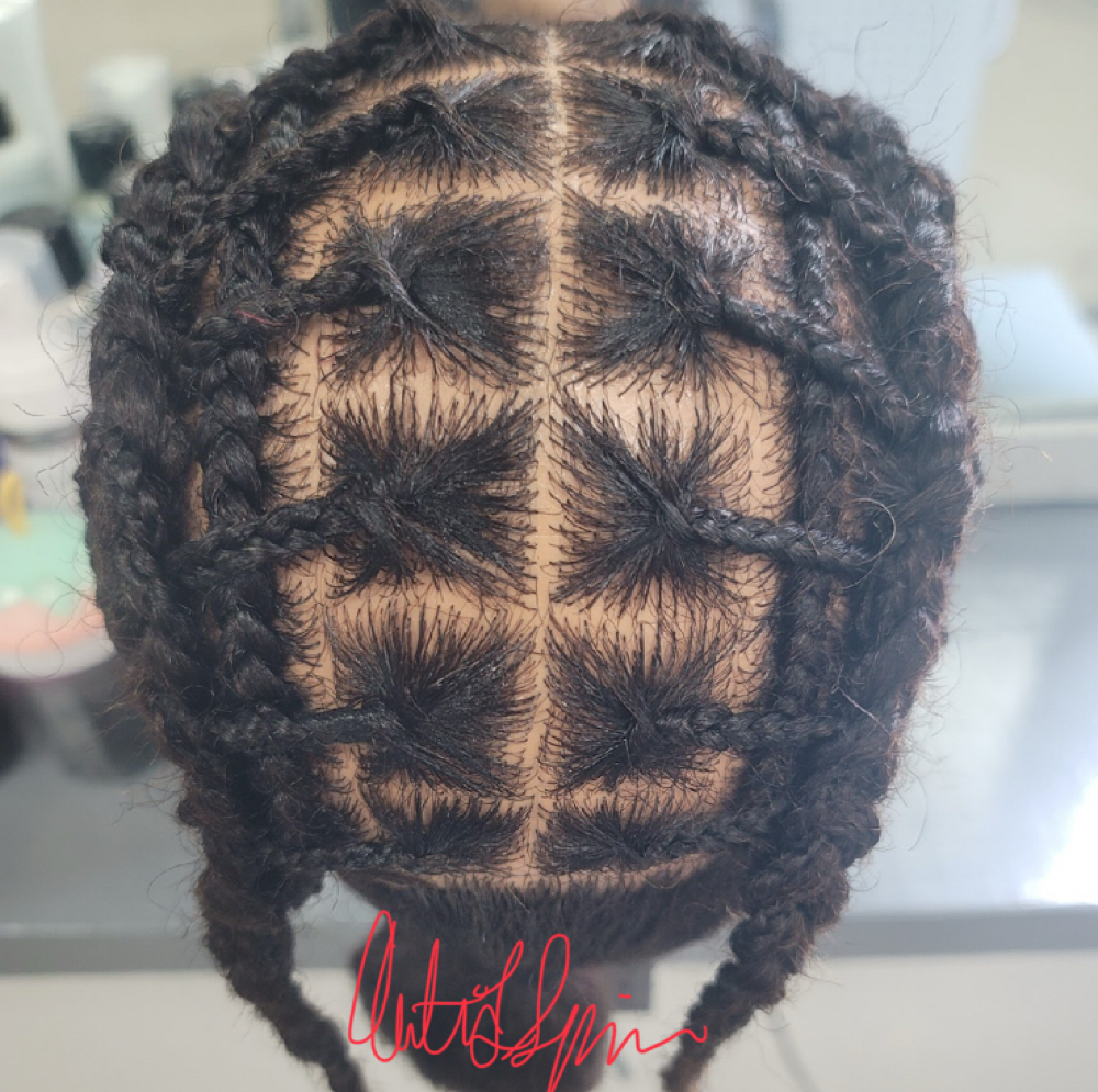 Cornrows With Design