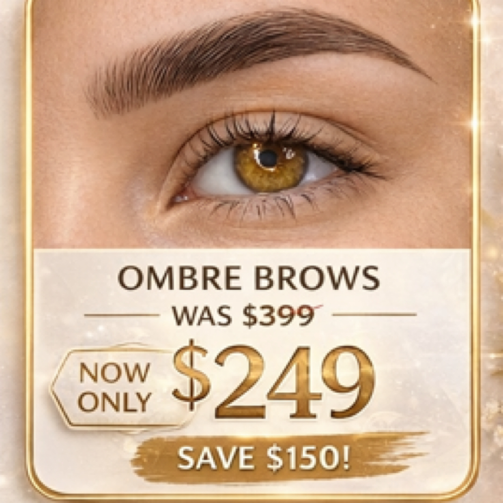 Ombre Shading Brows at LeahBrows| Microblading/ Ombre powder/ Nano Combo in Lincoln, NE