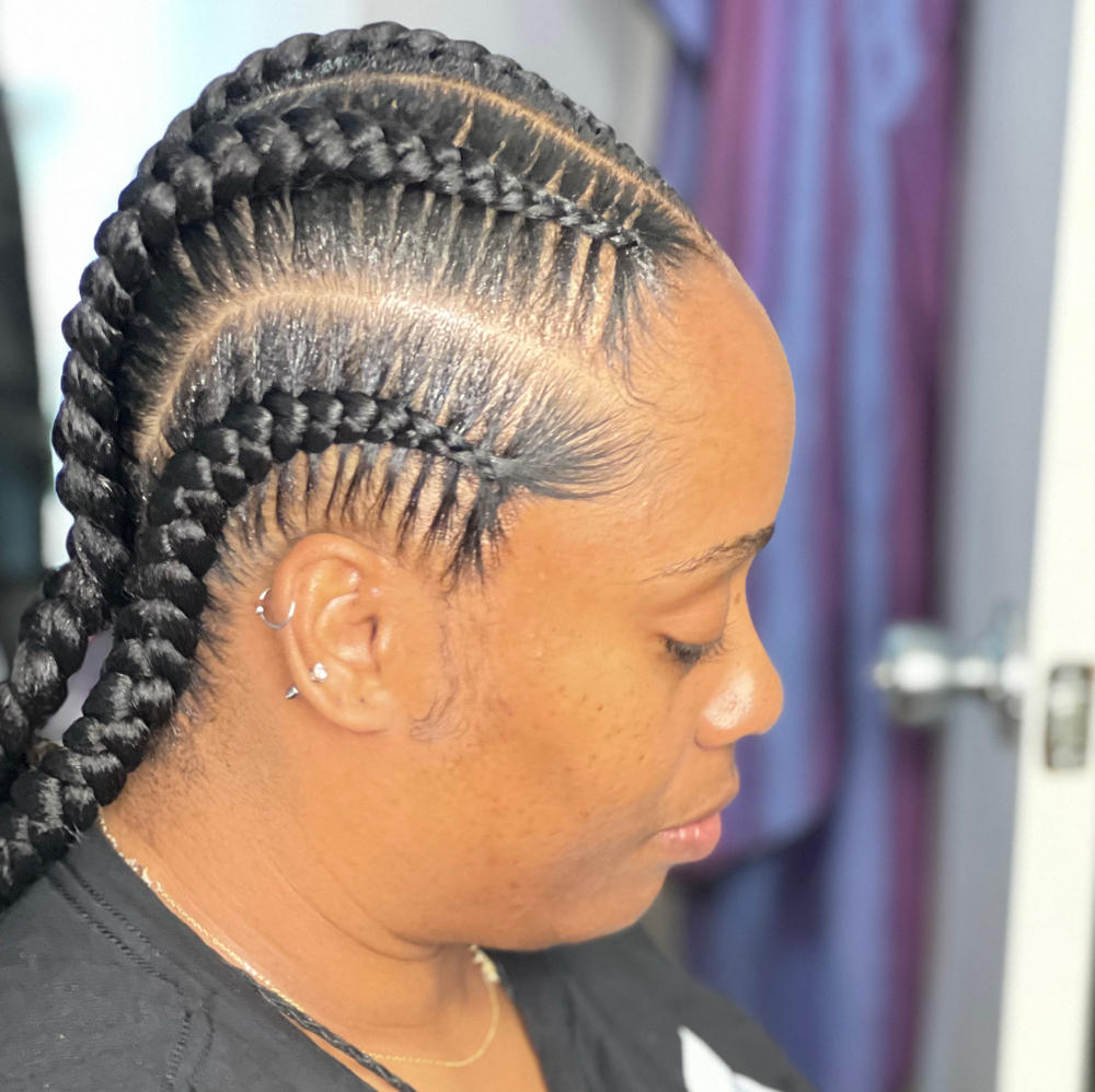 4 Stitch Braids at Brenn’s Beauty Bar in Temple Hills, MD