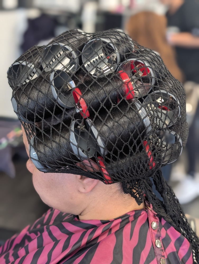 Rollerset With Blow Dry at Dimensions Hair Studio & Spa in East Patchogue, NY