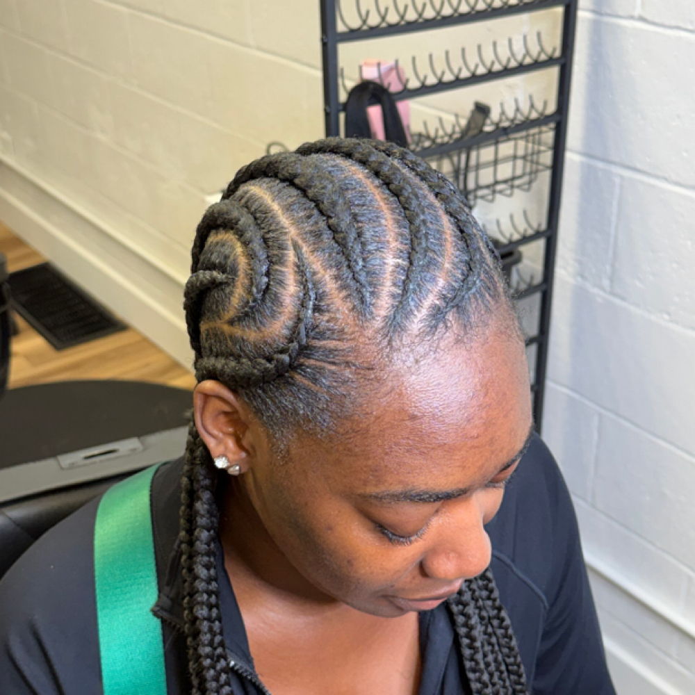 8-10 Feed-In Braids at GlammedByReesa in Walnut Creek, CA