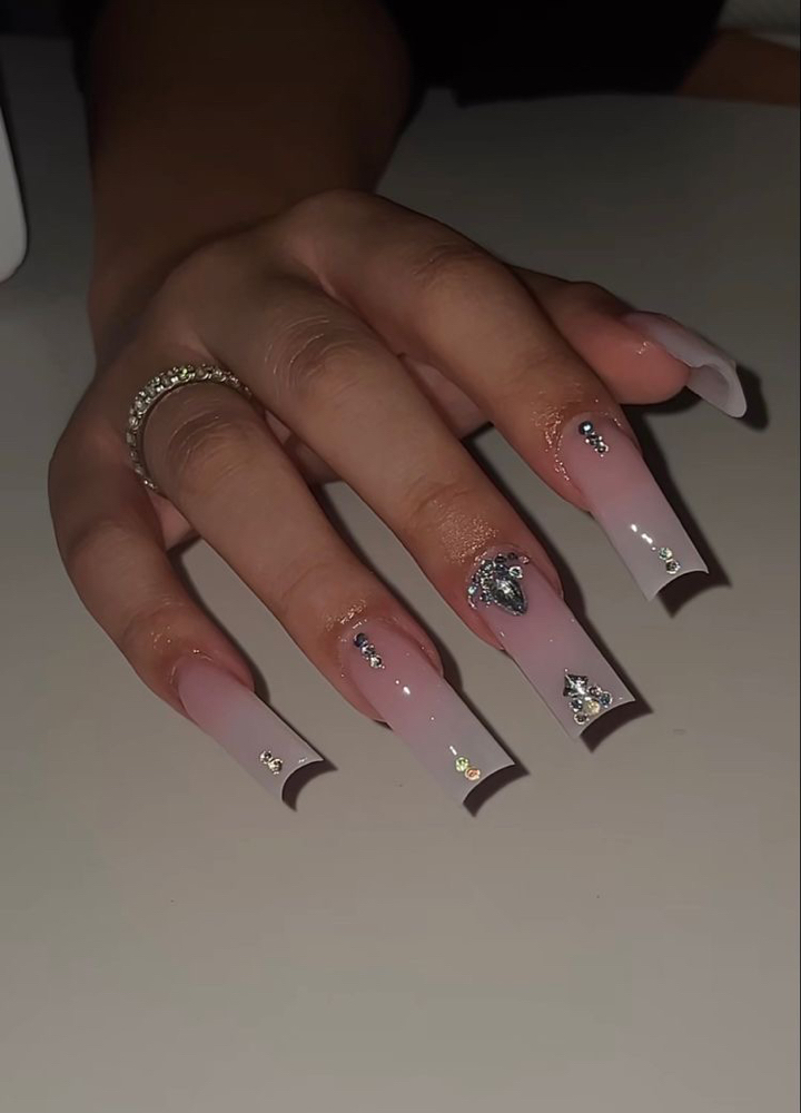 Rhinestones Simple Per Nail