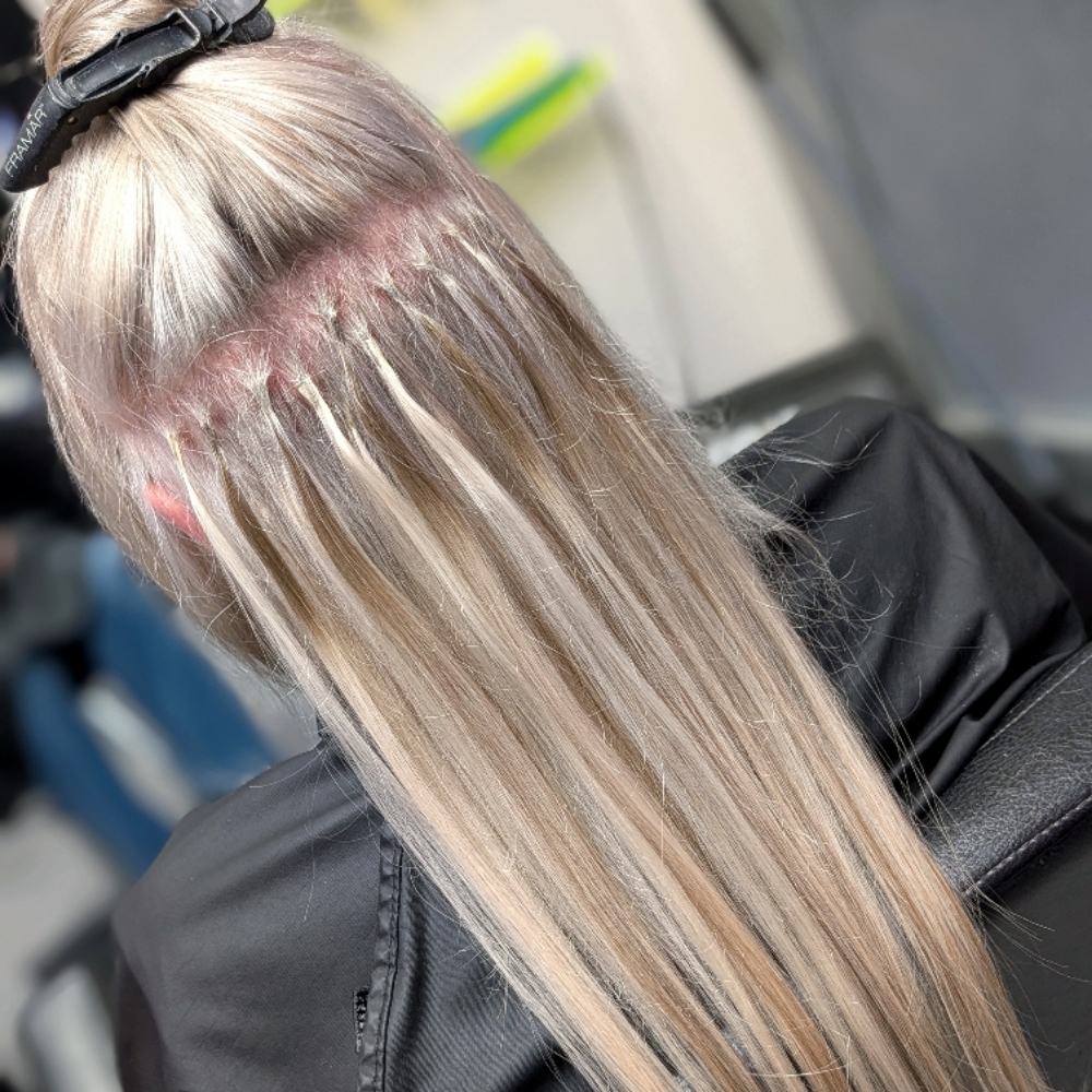 Fusion "KTip" Extension Install at Hair by Ashley Reynolds in Pearland, TX