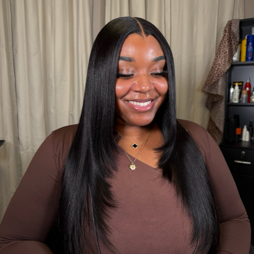 Closure Wig Install at Ajia Dior Hair in Augusta, GA