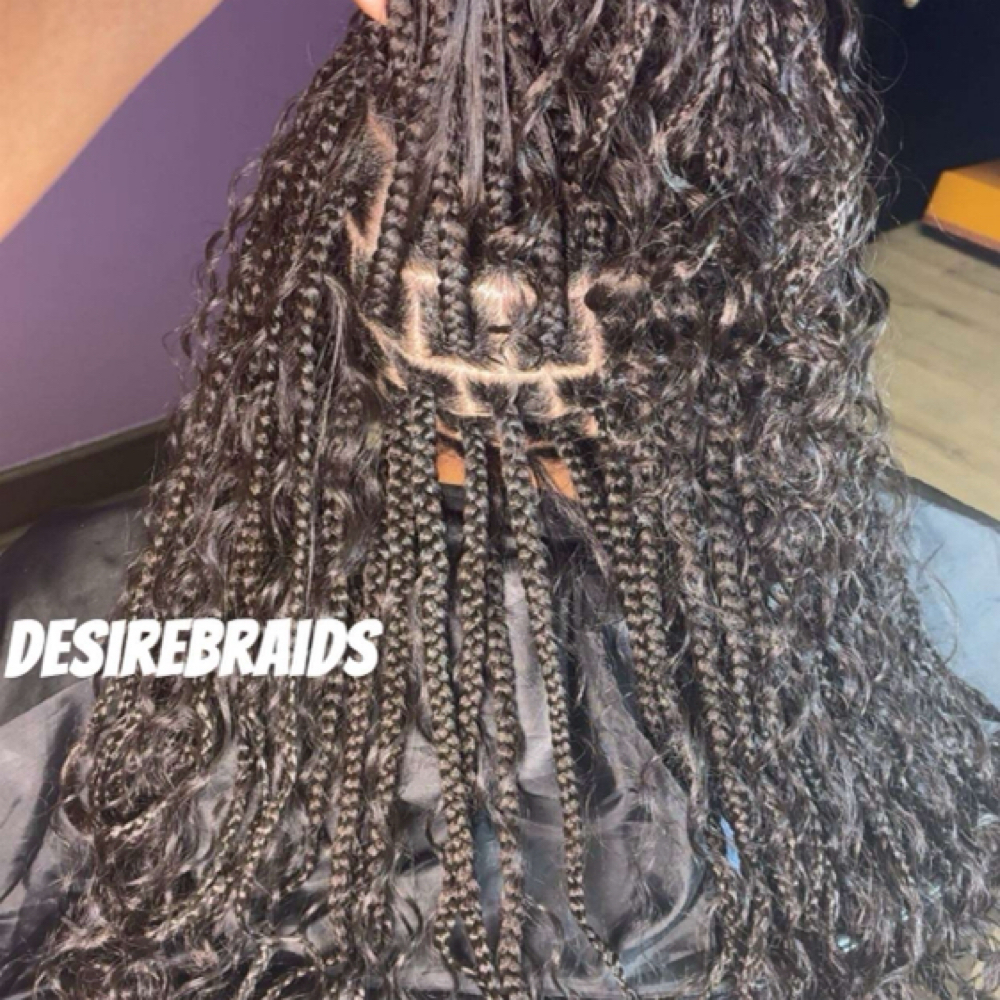 18” Smedium Boho Knotless at Desire Braids in Wichita, KS