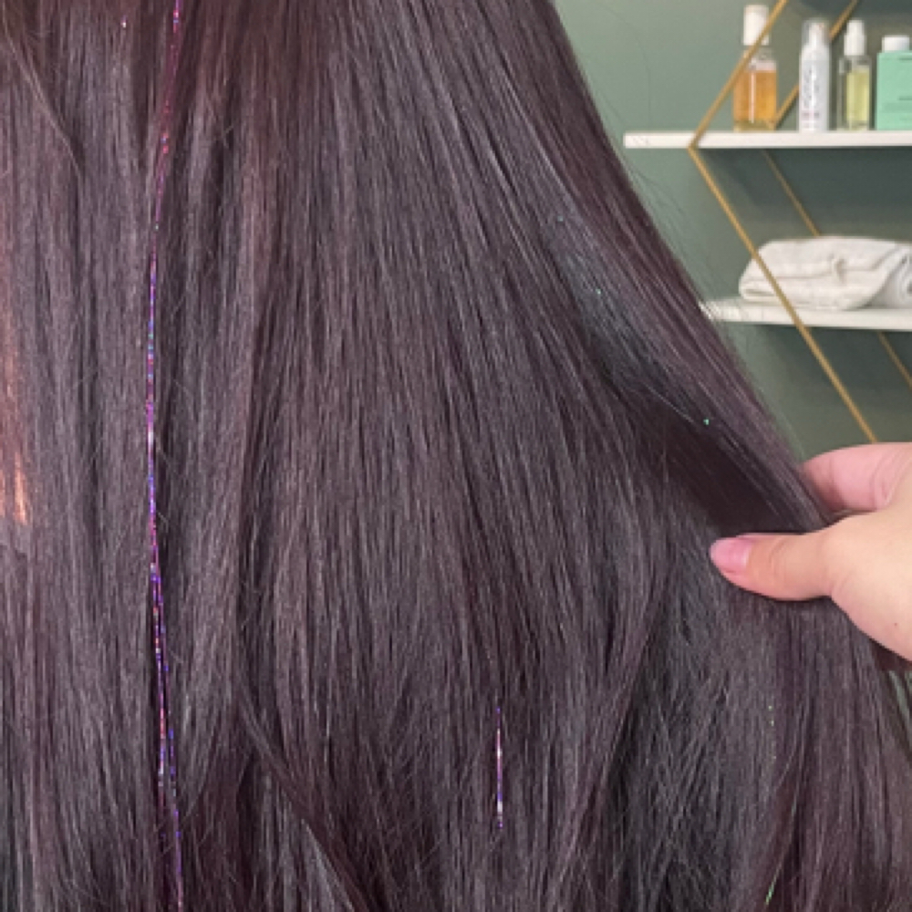 Hair Tinsel at Hair by Alexandra in San Diego, CA