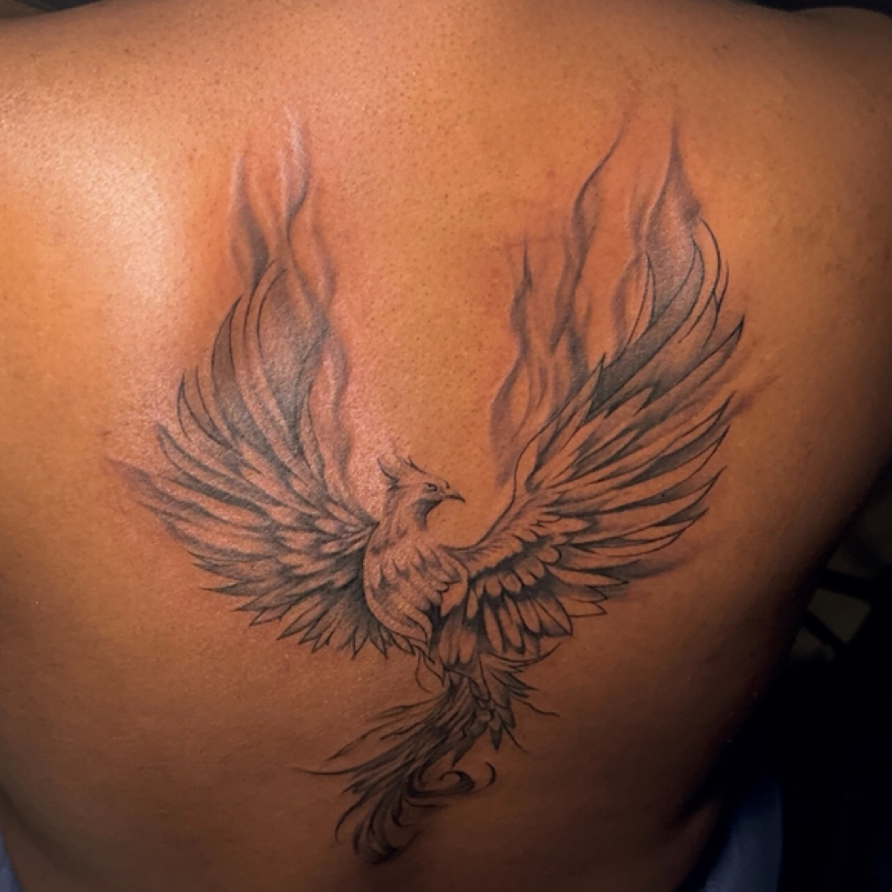 Back Tattoo at TatsByBlu in Milwaukee, WI