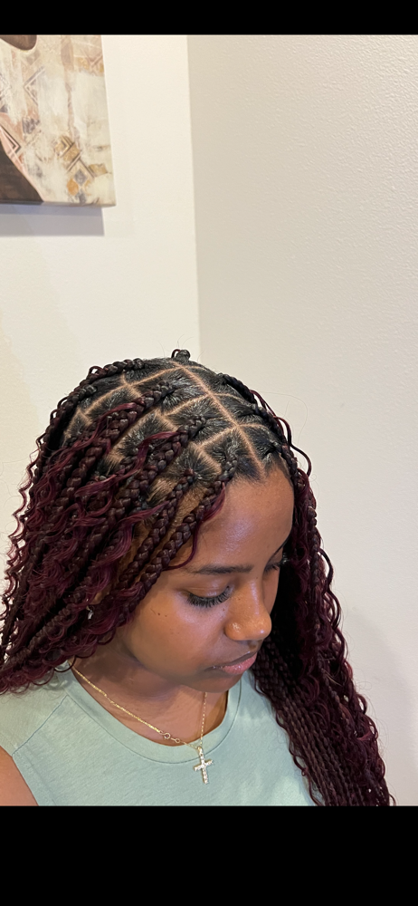 Medium Boho Braids at Braidsby_hami in Seattle, WA