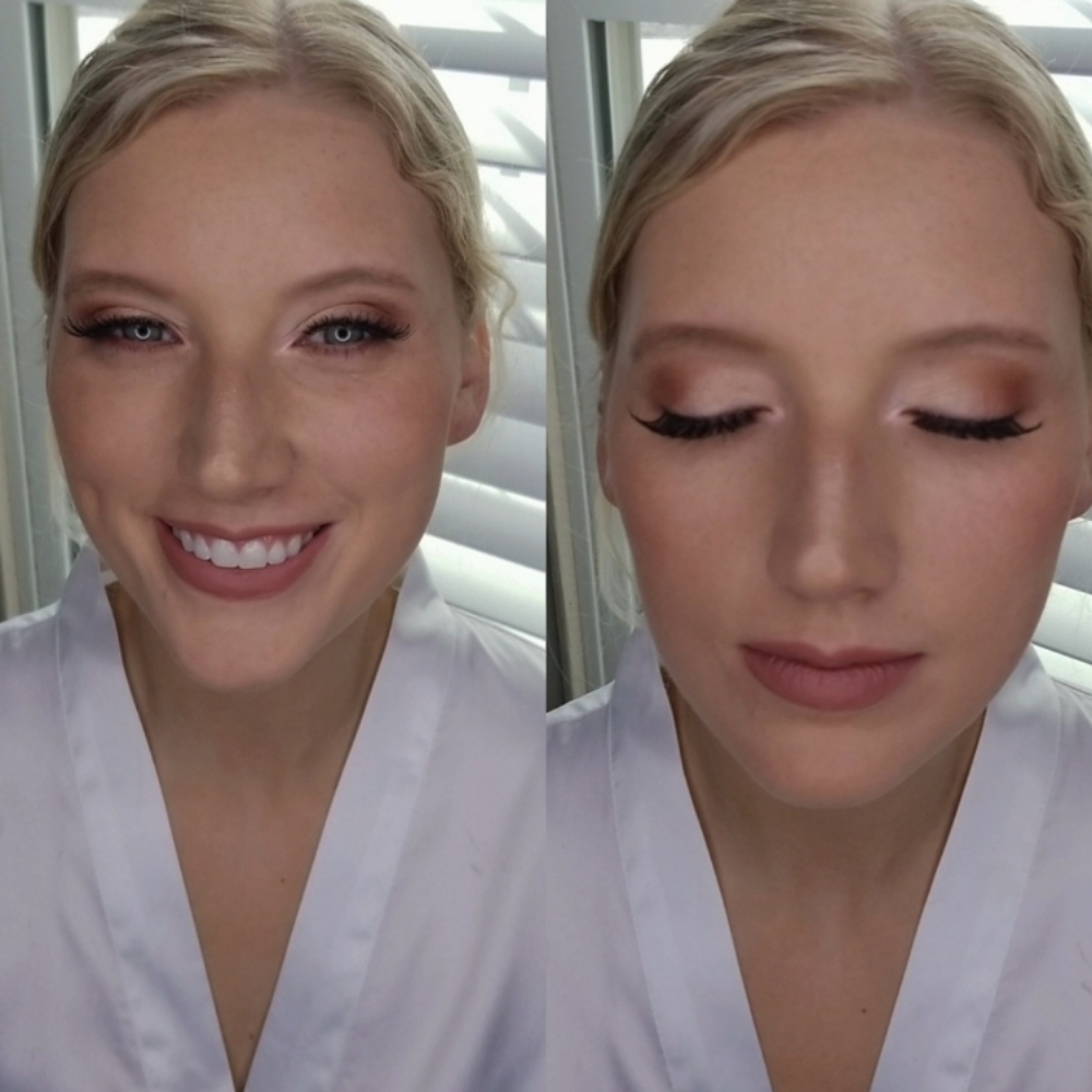 Bride Pretrial Makeup at The Glam Squad Salon in Florence, KY