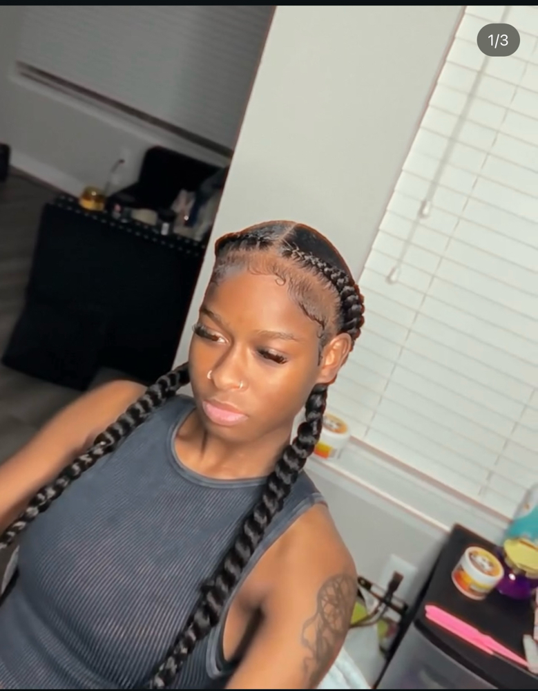 Two Braids 💋 at KNOWNBYKD in Oklahoma City, OK