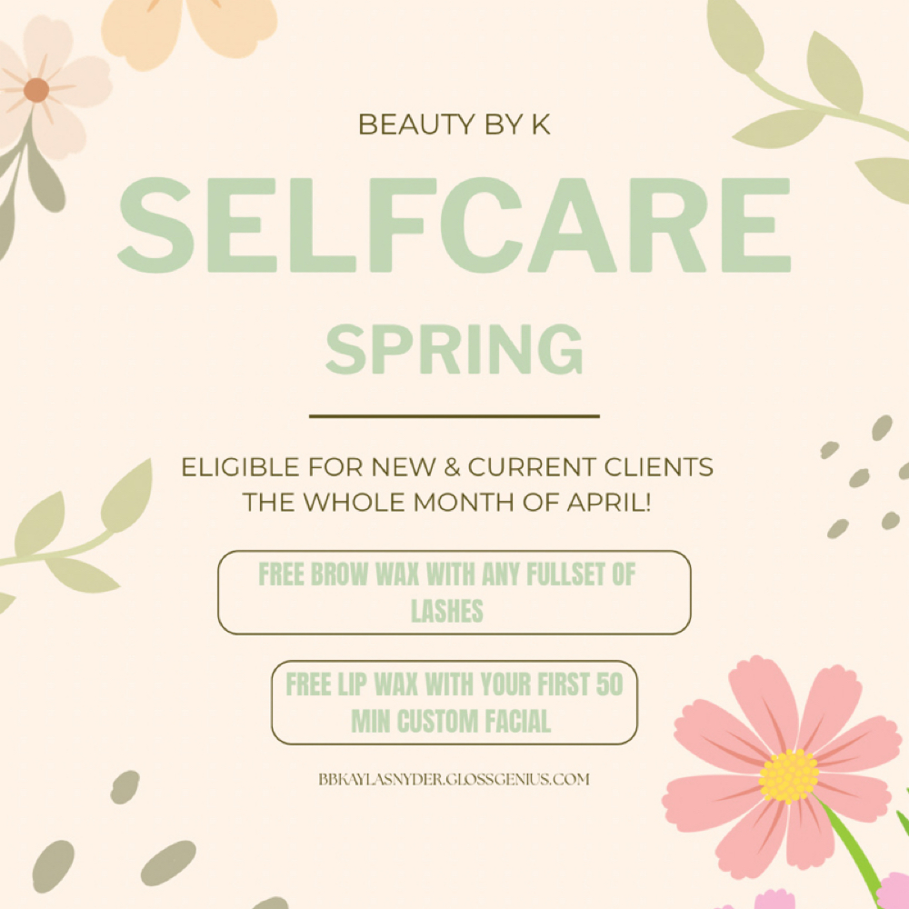 SELFCARE SPRING🌸💐🌷🌼 at Beauty By K in Westminster, MD