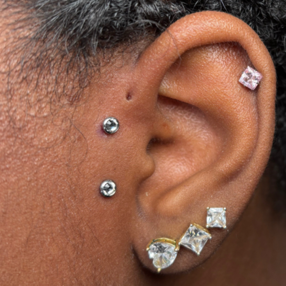 Surface Tragus at Piercingtings in Jacksonville, FL