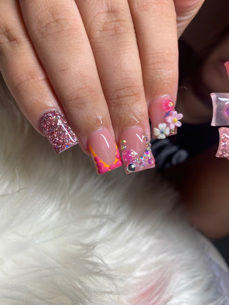 DUCK NAILS SHORT Freestyle🌸 at Cidity Nails in South bend, IN