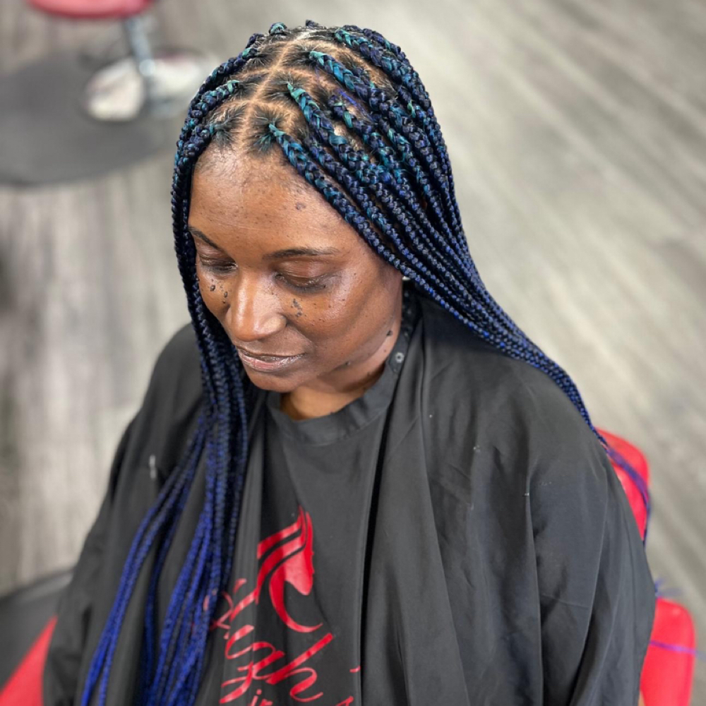 Braids hairstyle at Alizah’s Hair Salon in Indianapolis, IN
