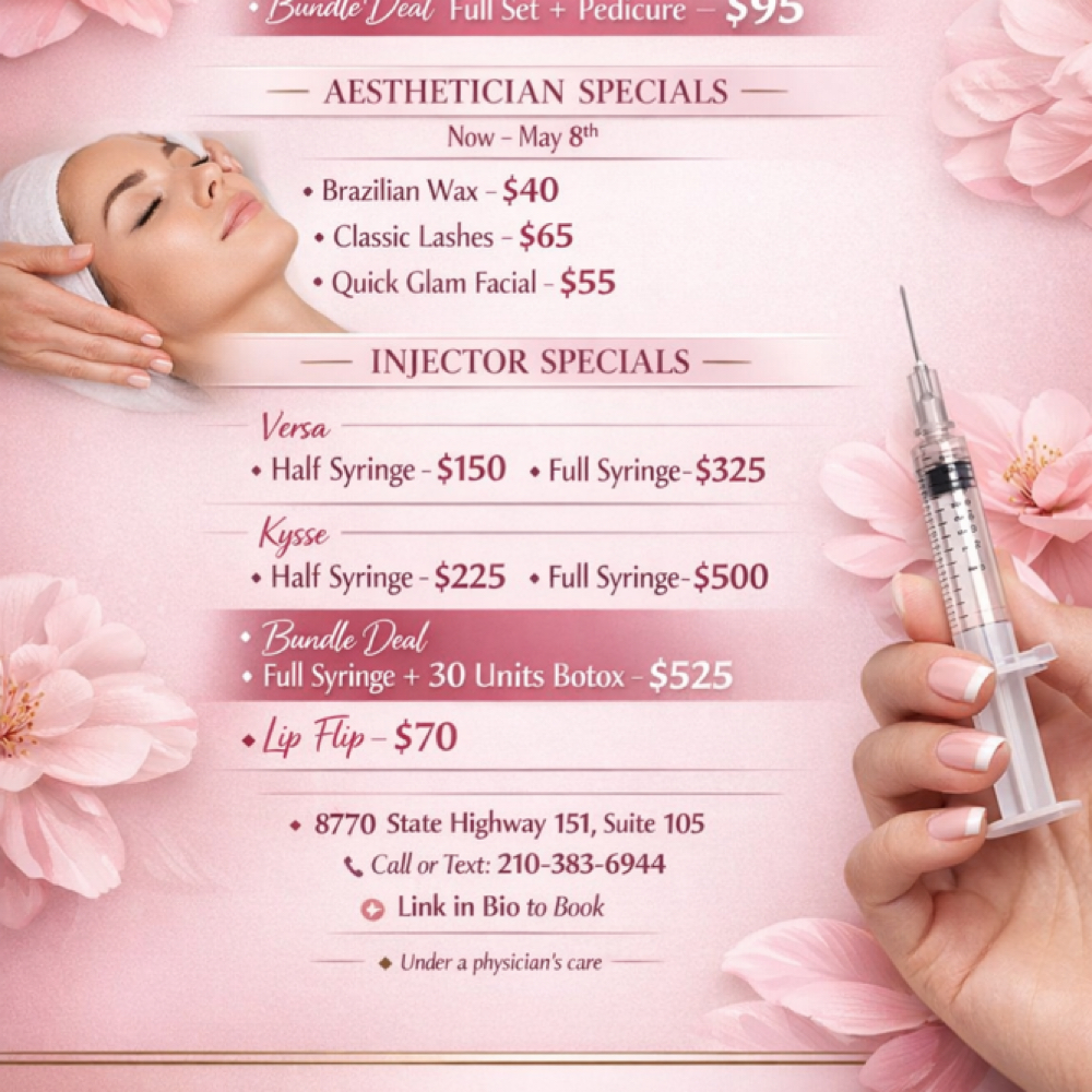 Botox 30 Units And Lip Filler Full at The Glam Pad in San Antonio, TX