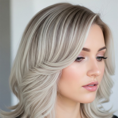 Platinum Root Touch Up at Box Office Hair in Winter Springs, FL