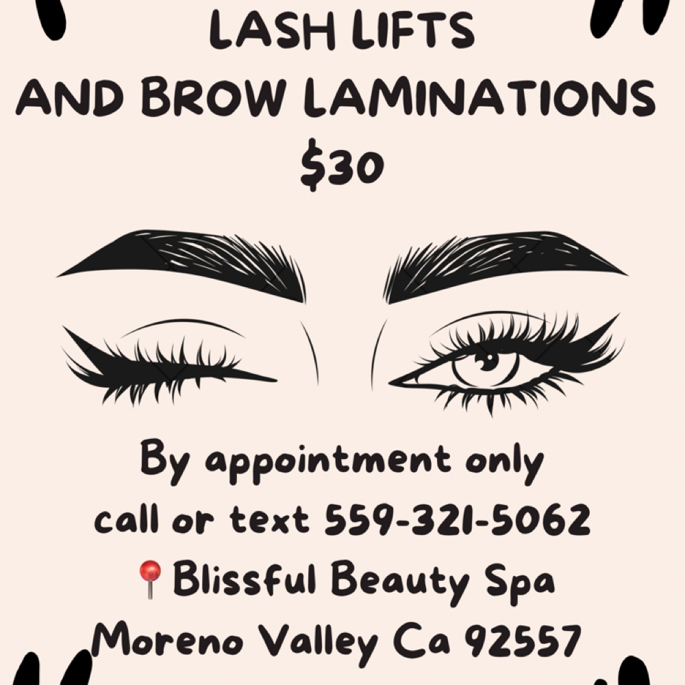 Lash Lift/ Brow Lamination at Blissful Beauty Spa in Moreno Valley, CA
