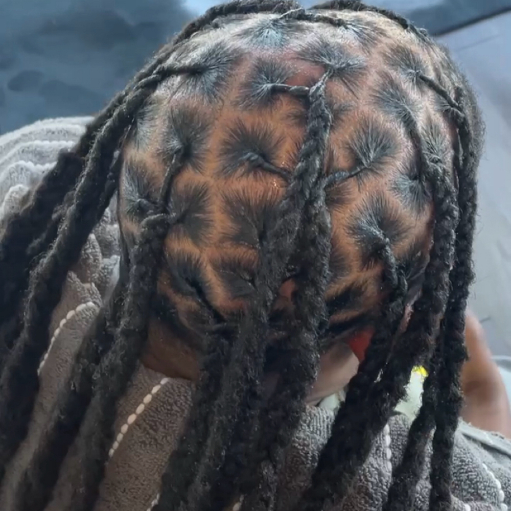 Retwist + Plaits at HairByMykaylah in Union City, GA
