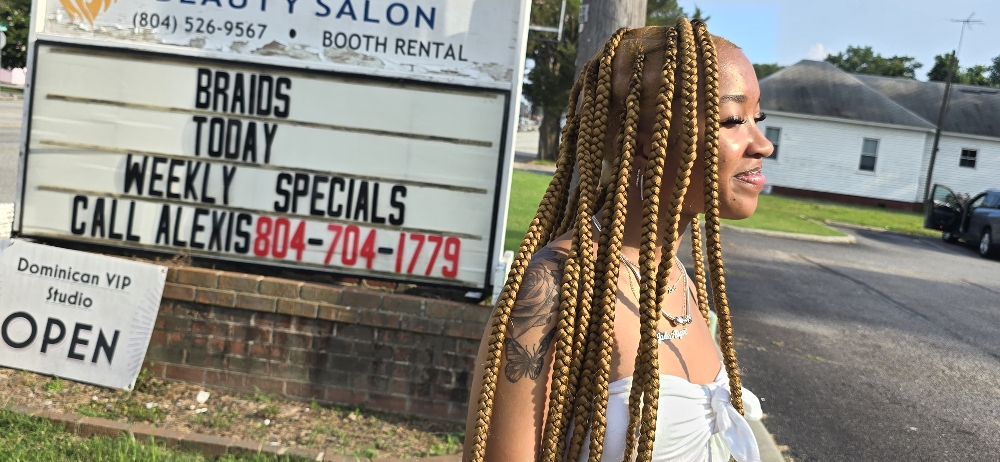 Large Knotless Braids at LiveLoveBraid By Alexis'Jade in Colonial Heights, VA