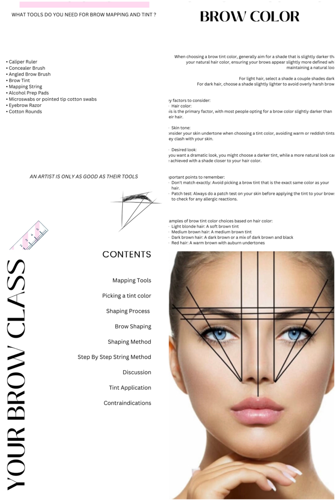 Brow Shaping + Tint Course