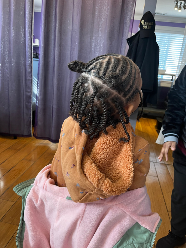 Two Strand Twist (AGE 5-9) at Royal Roots Natural Hair Salon Studio in Bowie, MD