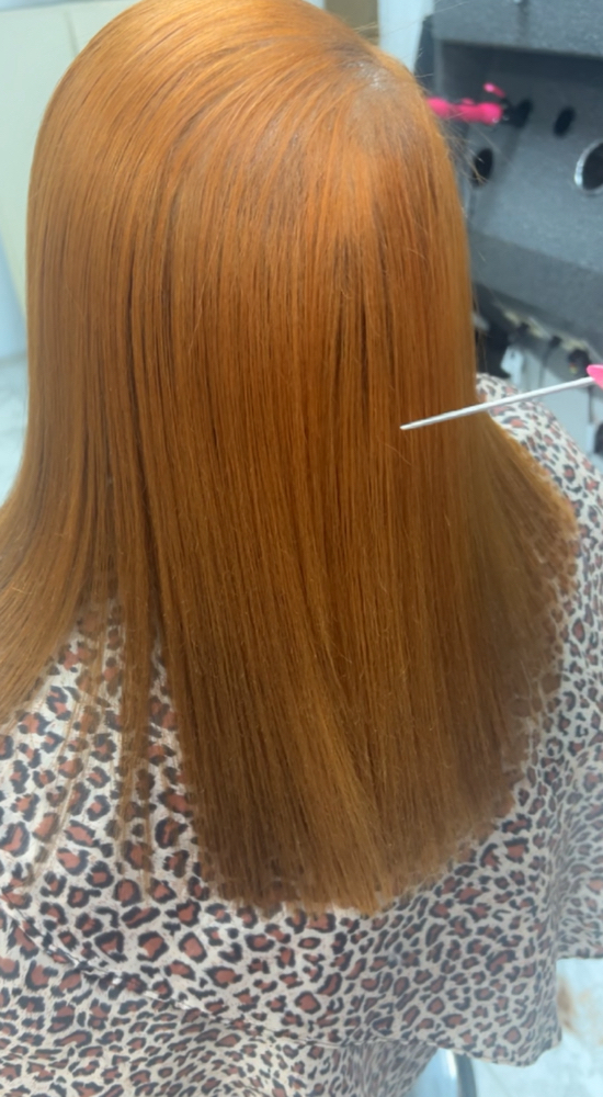 Silk Press With Dry Scalp Treatment