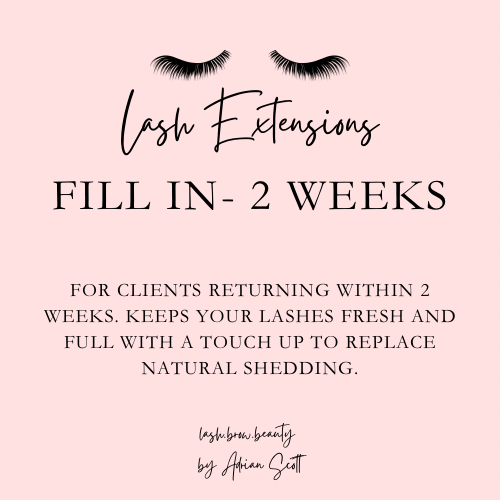 Lash Extension Fill (2 Weeks)