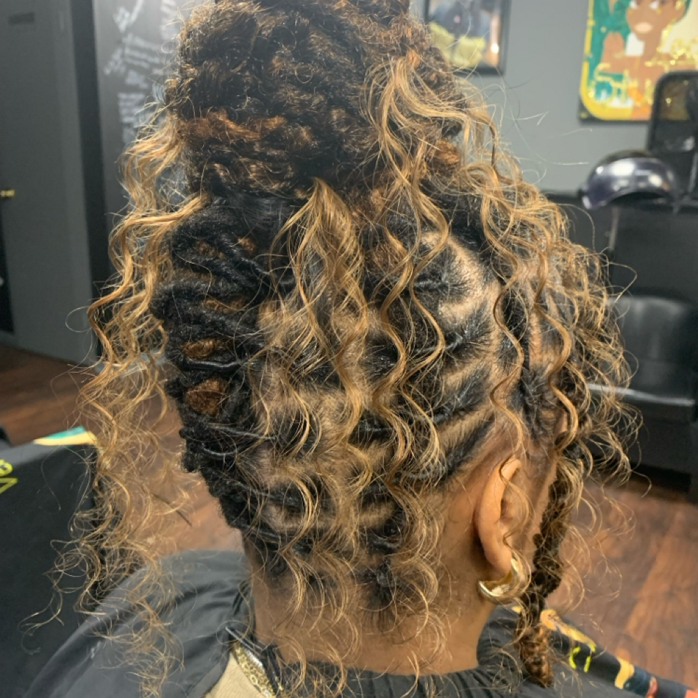 Retwist & Style With Hair Added at Loc’d By Deez Handz in North Little Rock, AR