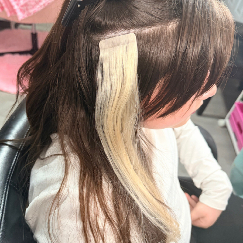 Pop Of Color Extensions at Toya-Cincy Updos in Fayetteville, OH