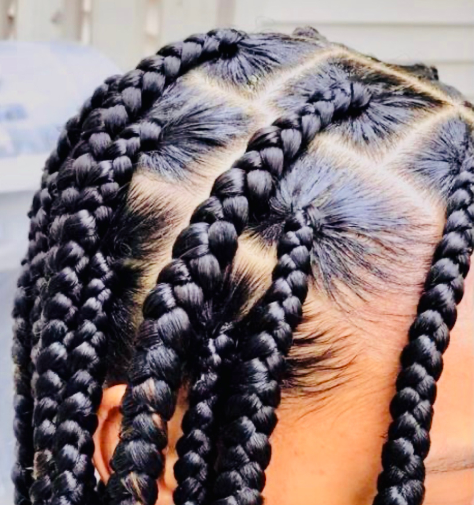 Knotless Braids Large(12 And under)